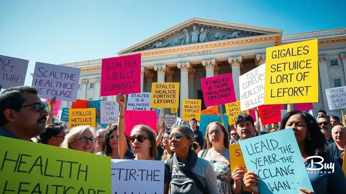 Impact of healthcare protests on policy