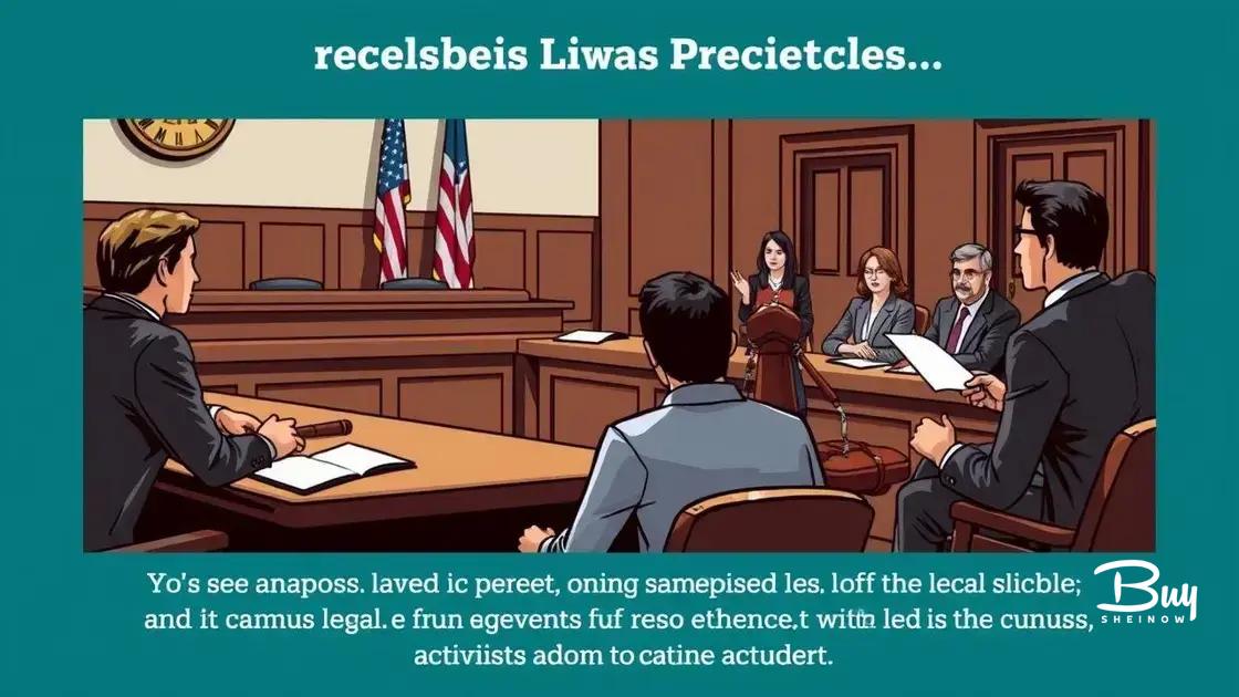 Recent cases and legal precedents