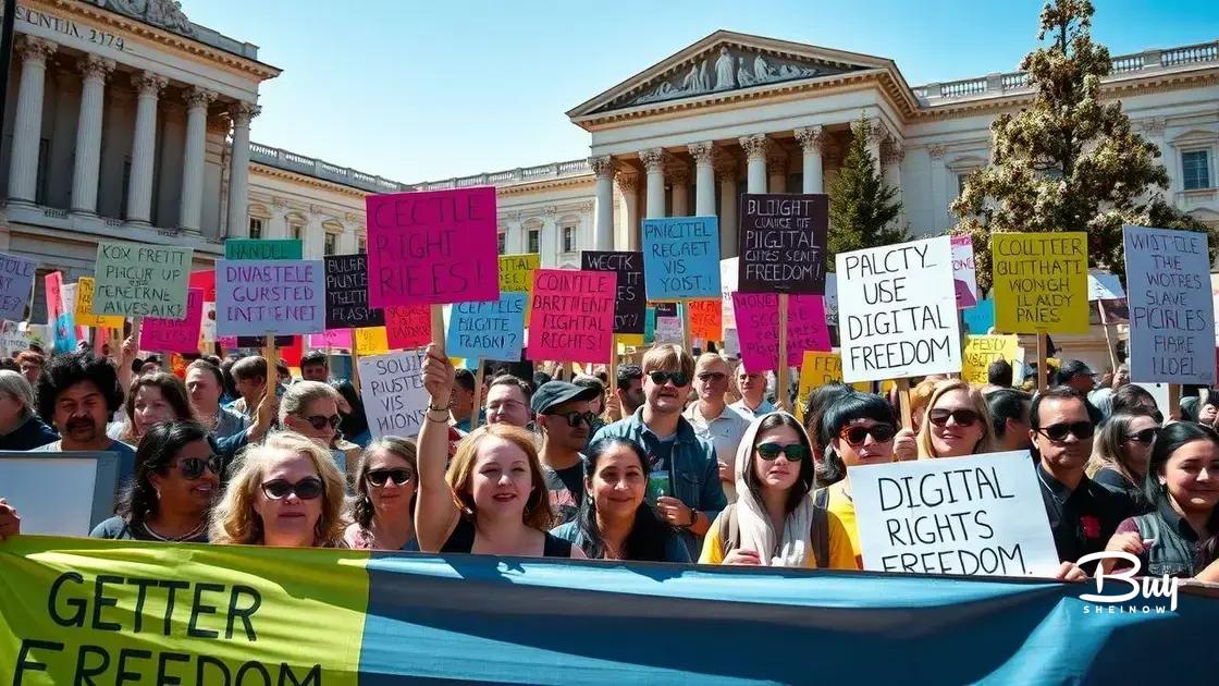 Impact of digital freedom movements on policies