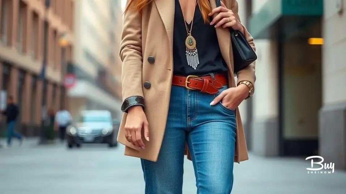 Essential accessories for tall women