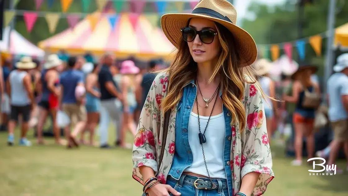 How to style your outfits for summer festivals