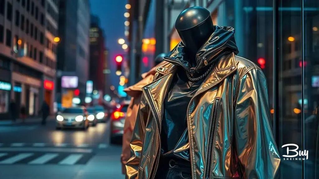 Metallic and shiny pieces trending on Shein