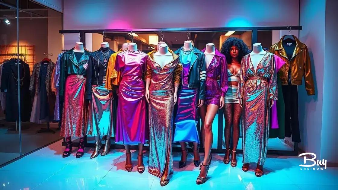 Popular metallic items on Shein