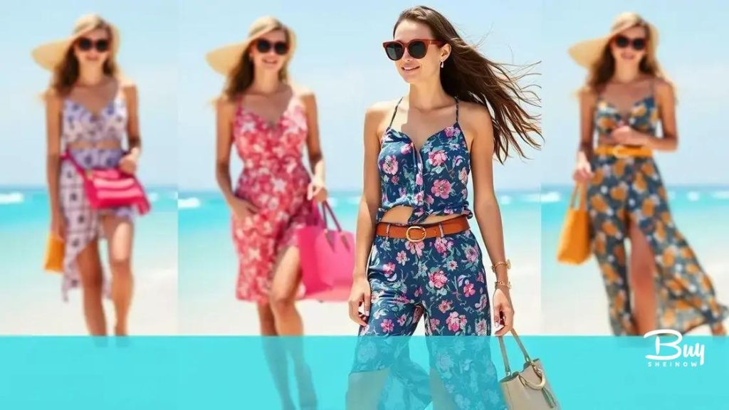 Vacation outfit ideas with Shein pieces for summer fun