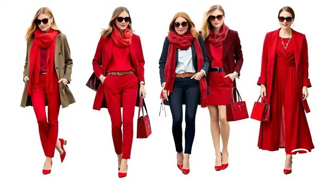 How to style red outfits for different occasions