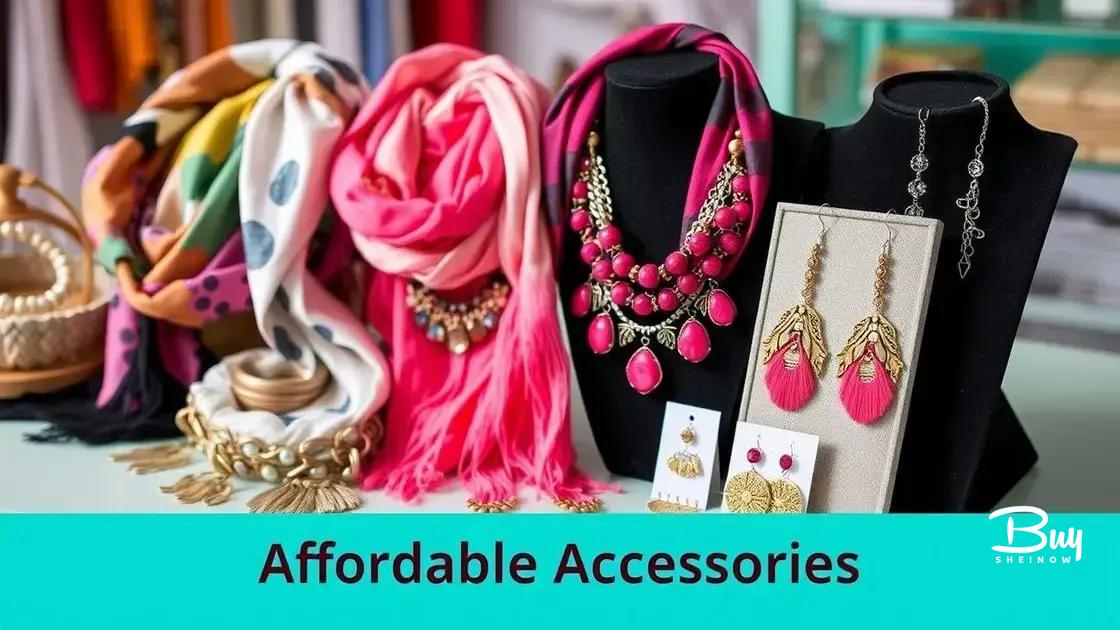 Accessorizing on a budget