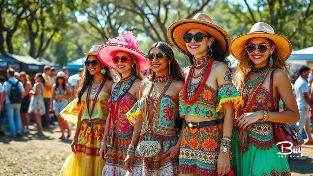 Coachella-inspired outfits with Shein accessories to shine