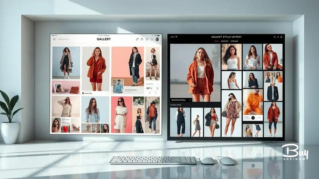 Top features of the style gallery
