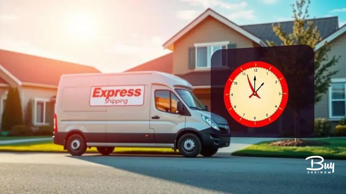 Expedited shipping options for faster delivery