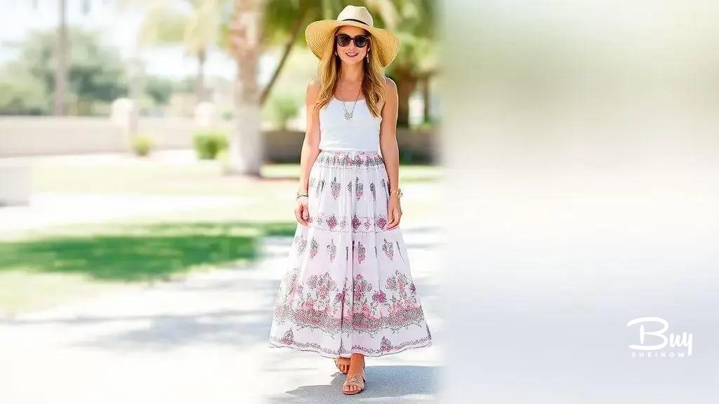 Accessorizing your Shein maxi skirt