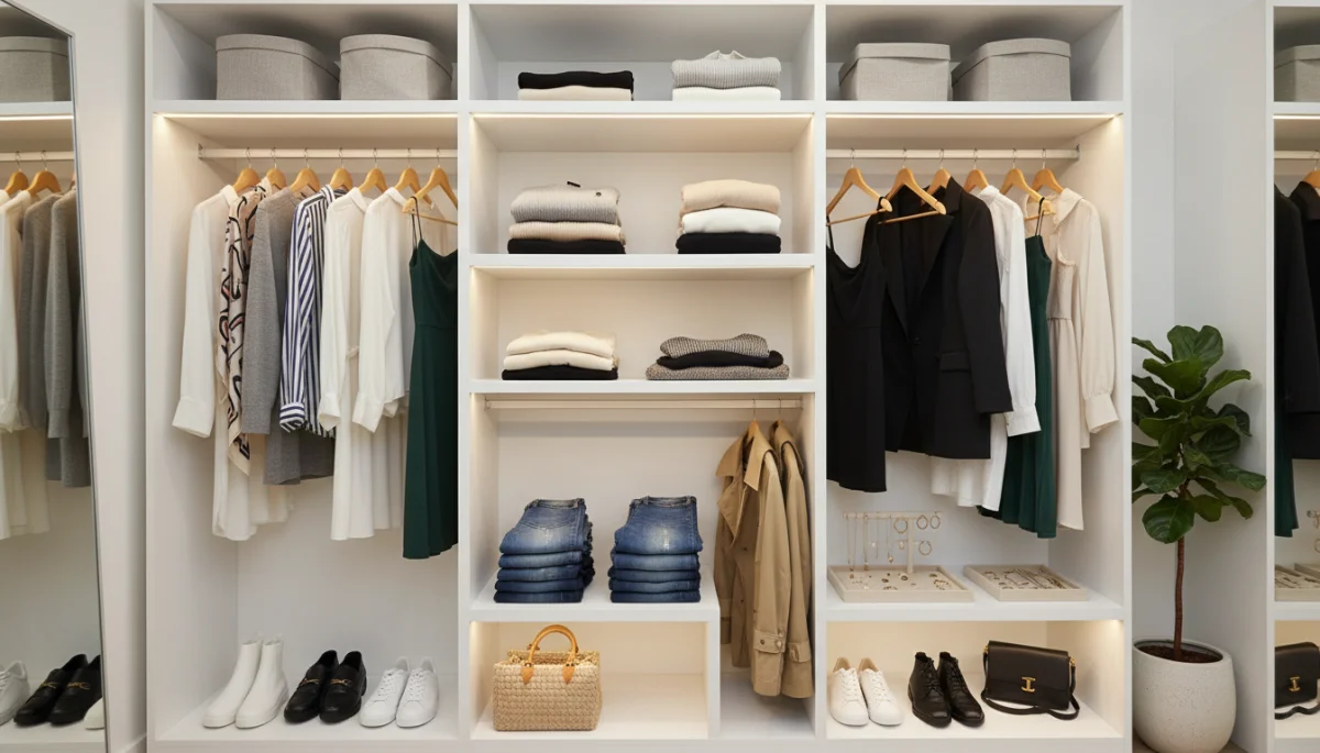 Organized capsule wardrobe for smart fashion choices
