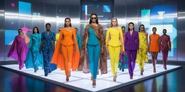 Models on a runway displaying 2026's bold and innovative fashion trends